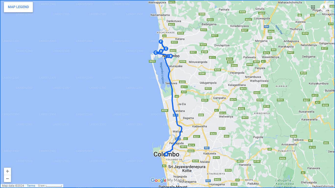 Tour della città di Negombo da Colombo