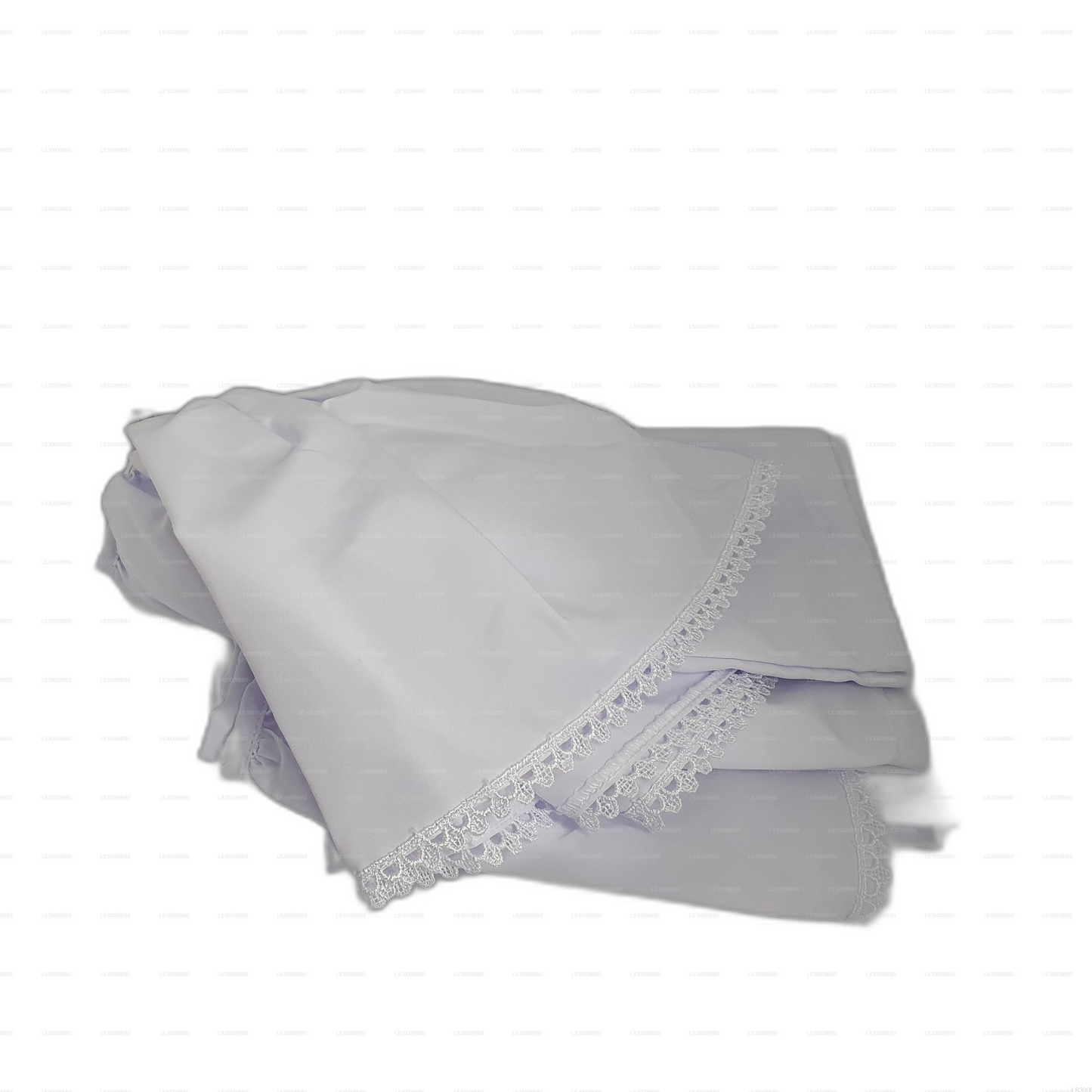 Lakpura® Lamasaree bianco per bambine (mezzo sari)