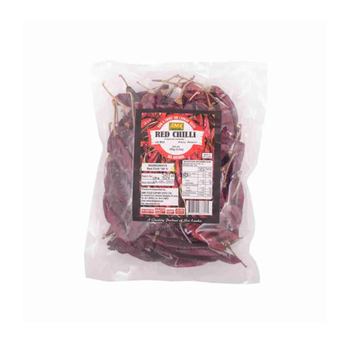 Peperoncino rosso intero AMK (100g)