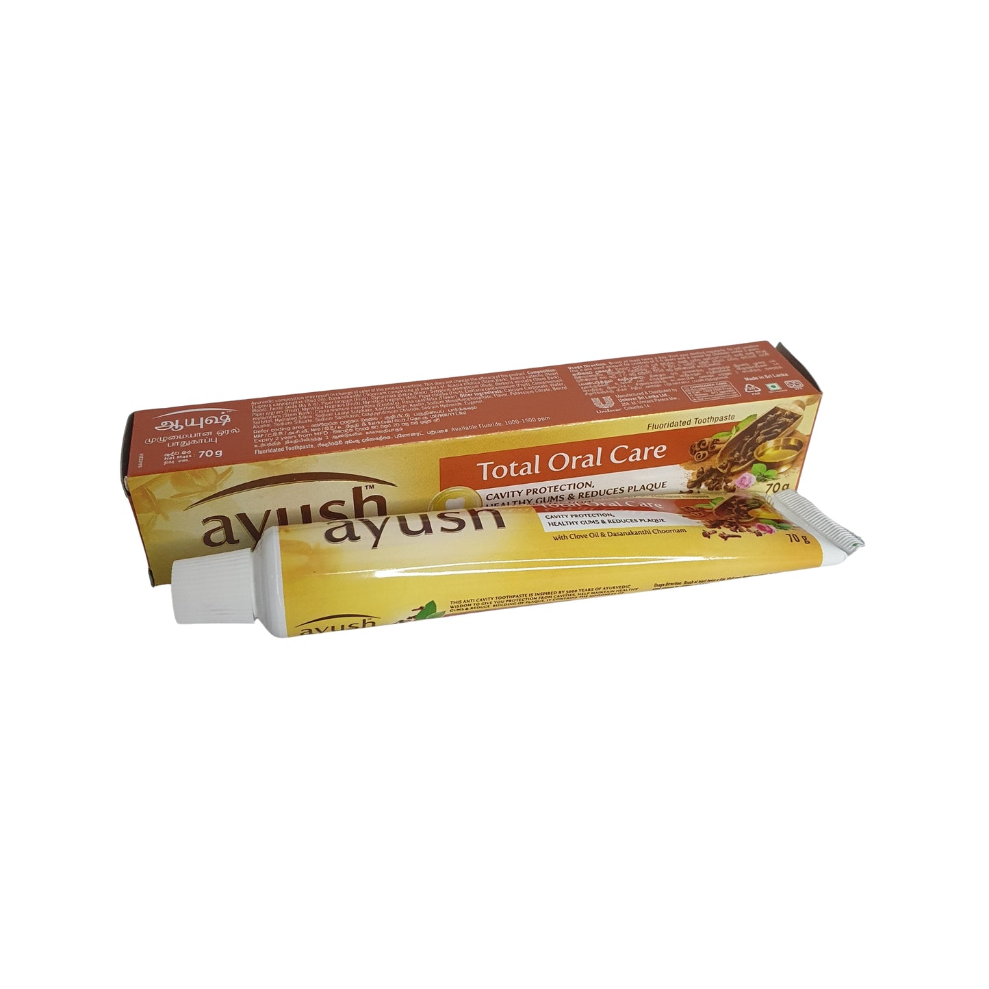 Ayush Anti Cavity Olio di chiodi di garofano Dentifricio