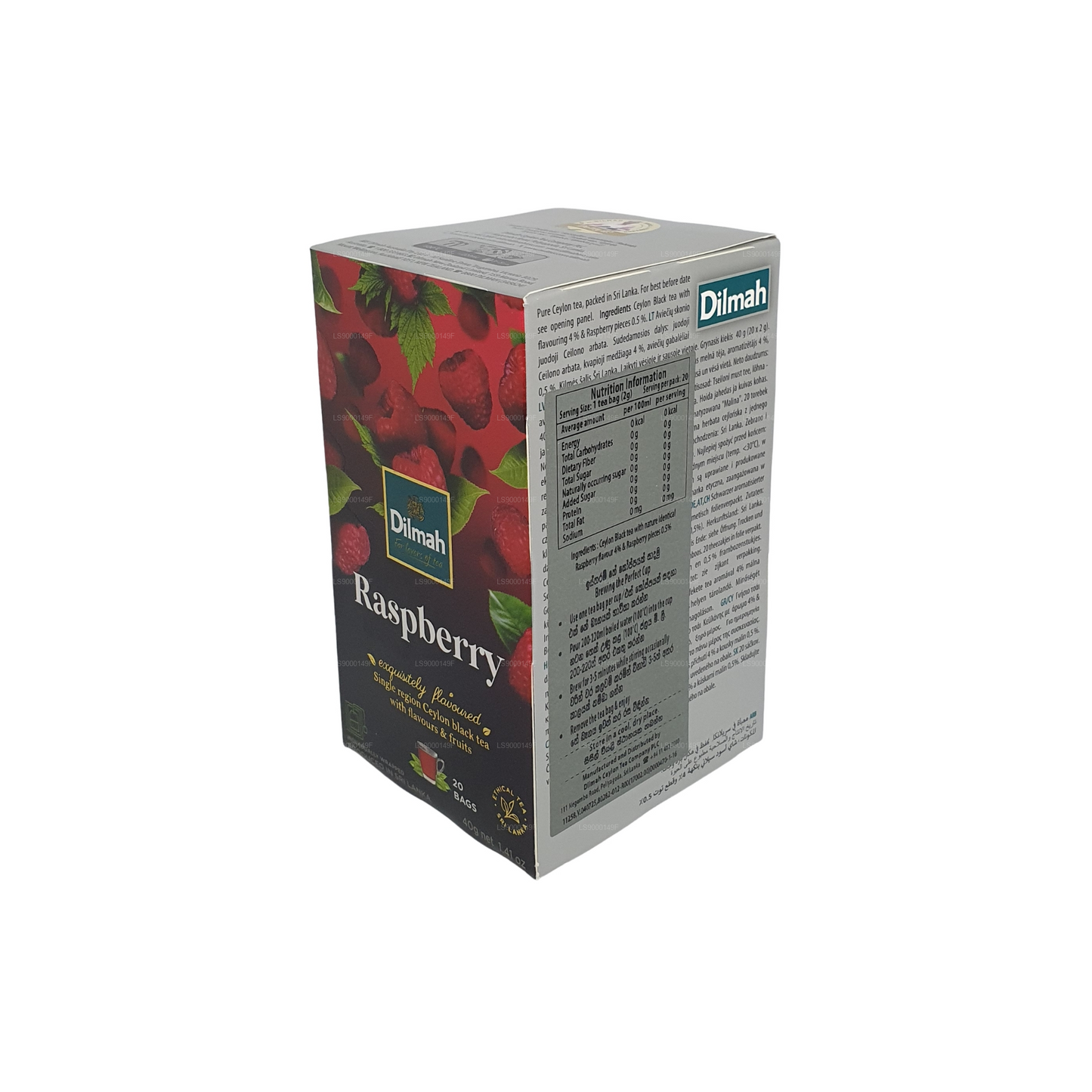 Dilmah Raspberry (30g) 20 bustine di tè