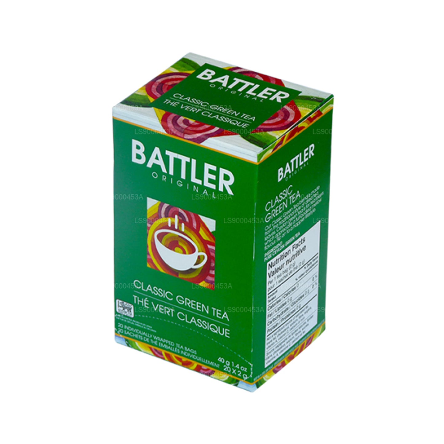 Tè verde classico Battler Original (40 g) 20 bustine di tè