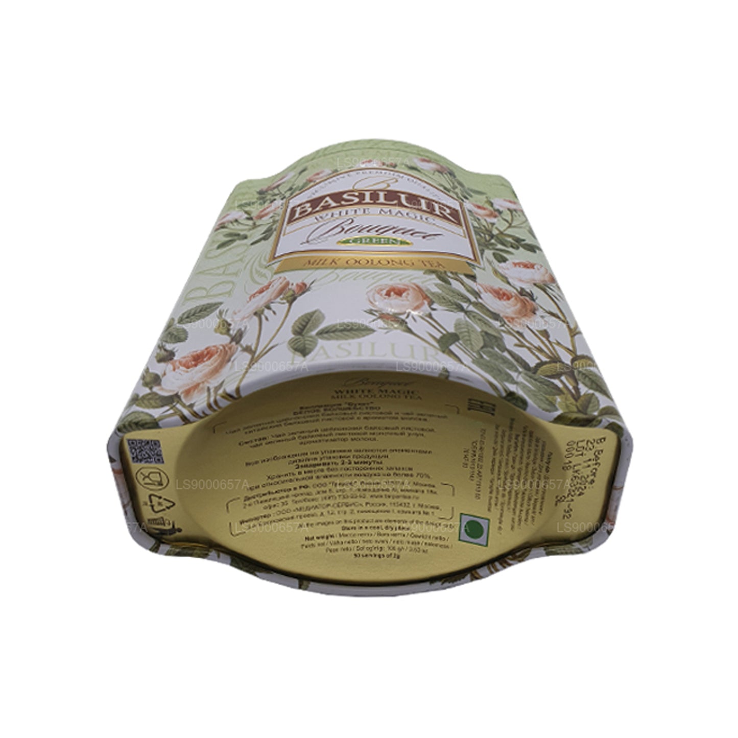 Contenitore verde Basilur White Magic Bouquet (100 g)