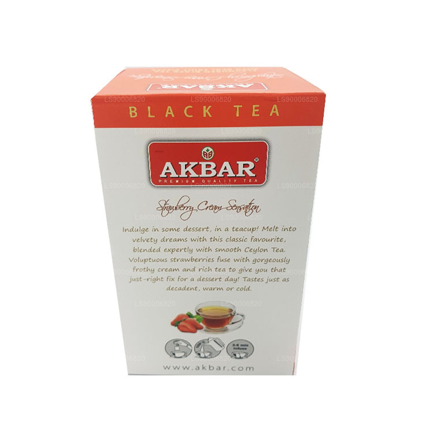 Akbar Strawberry Cream Sensation (40g) 20 Foil Tea Bags