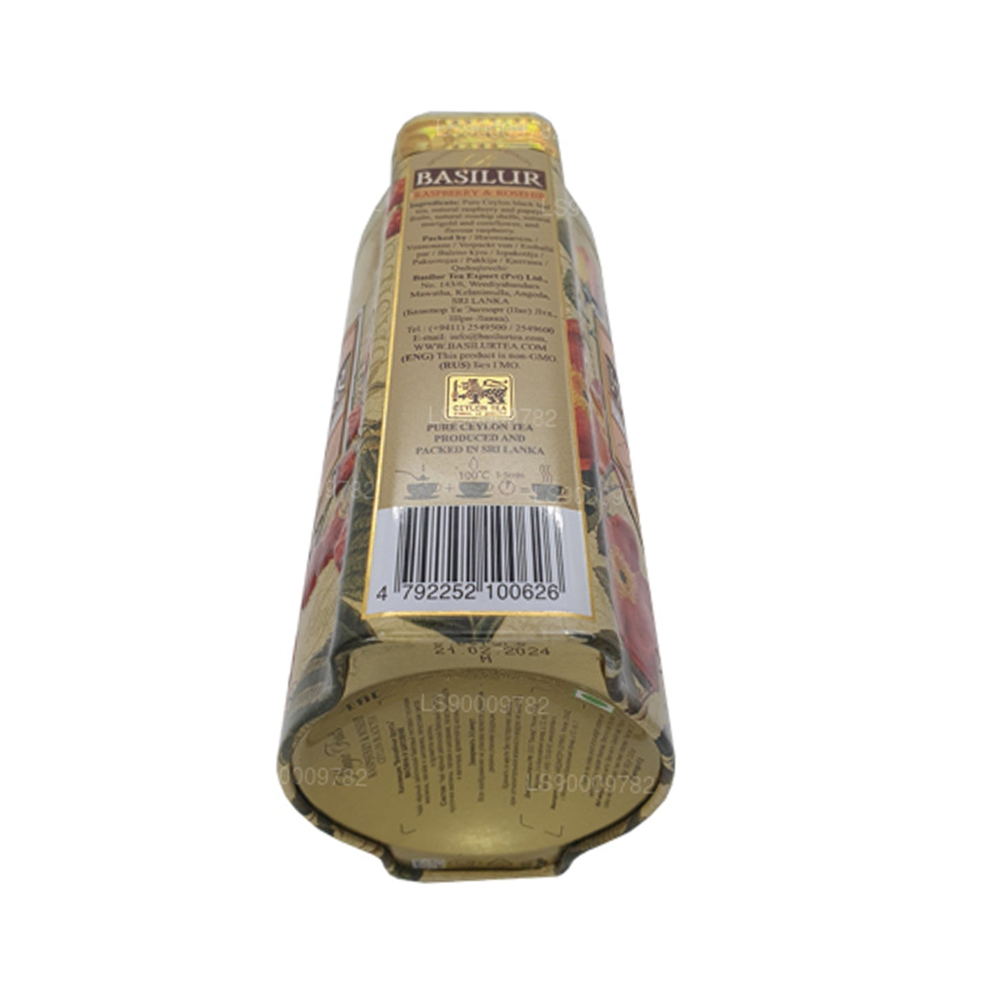 Basilur Magic Fruits Raspberry and Rosehip (100g) Tin Caddy