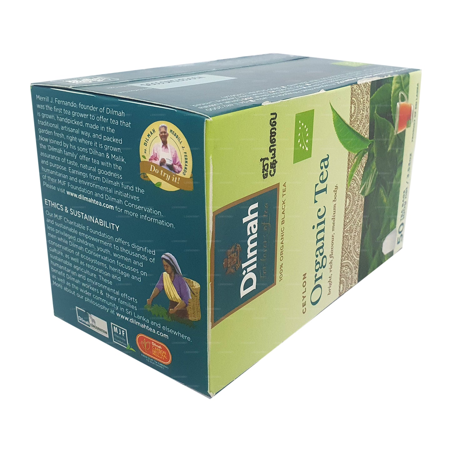 Dilmah Organic Tea (100g) 50 Tea Bags