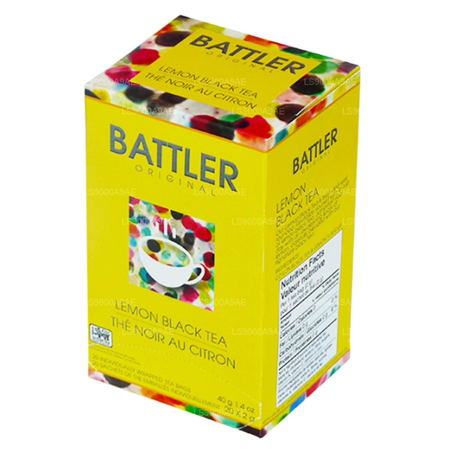 Tè nero al limone originale Battler (40 g) 20 bustine di tè