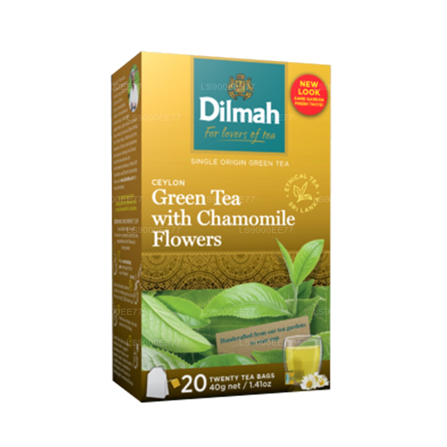 Dilmah Green Tea with Chamomile Flowers (40g) 20 Tea Bags