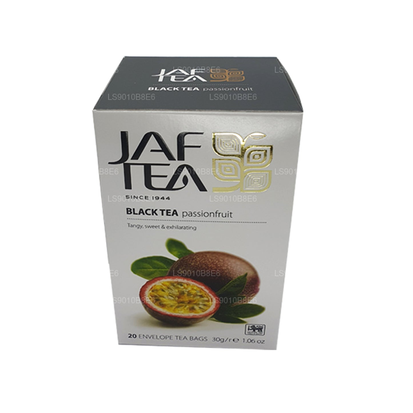 Jaf Tea Pure Fruits Collection Black Tea, bustine di tè nero, frutto della passione, in pellicola, 30 g