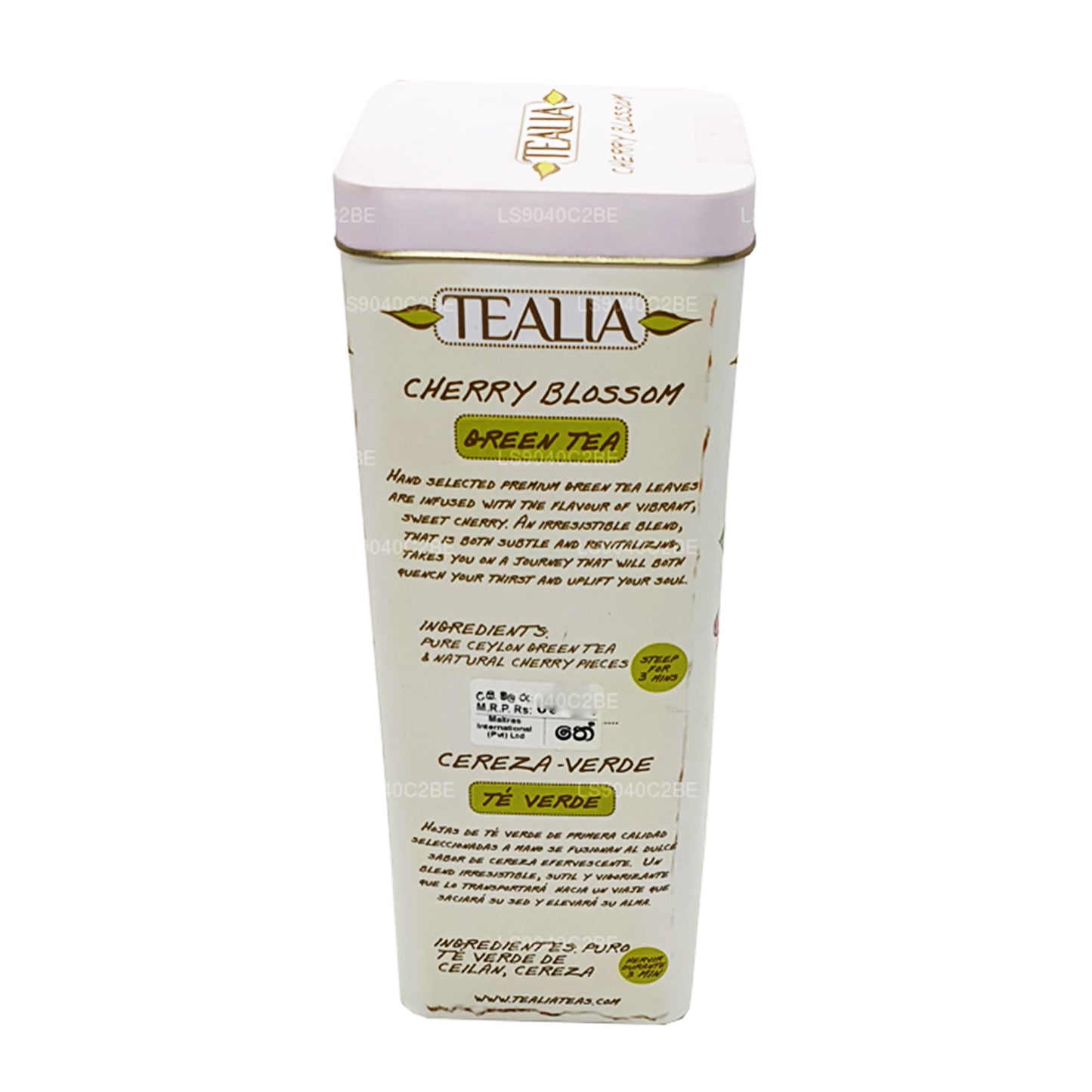 Tealia Cherry Blossom, tè verde sfuso, 100 g