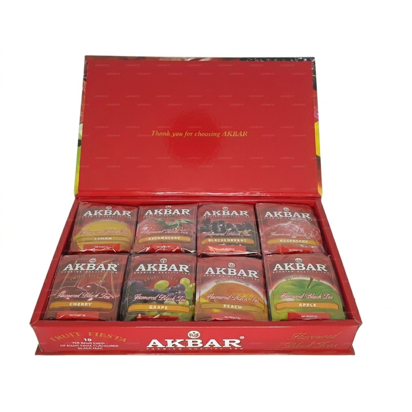 Akbar Fruit Fiesta Aromatizzato Tè Nero Confezione Regalo 80 Bustine di Tè (160g)