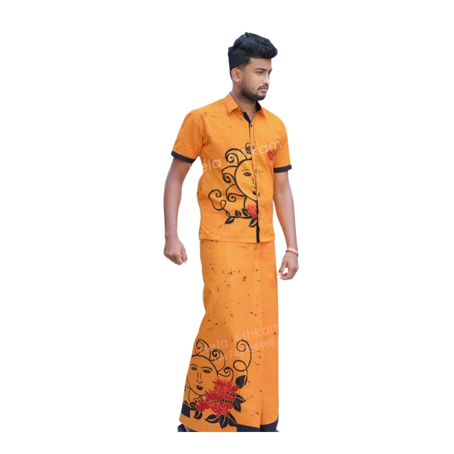 Camicia e Sarong Batik Lakpura® (Design AB222)
