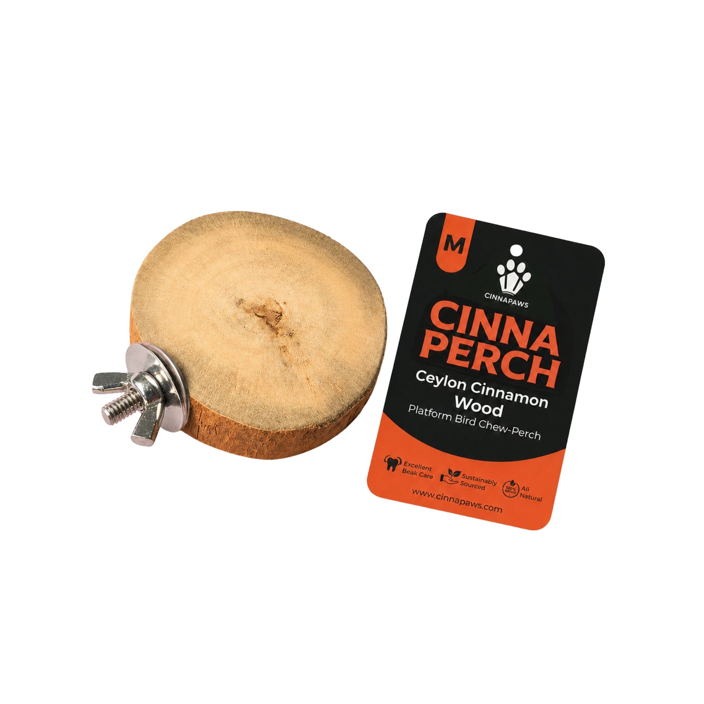 Cinnapaws Cinnaperch Ceylon Cinnamon Wood Platform Bird Chew