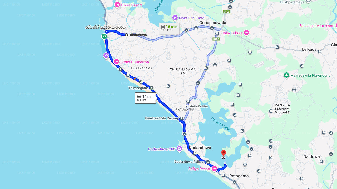 Kayaking at Rathgama Lake from Hikkaduwa