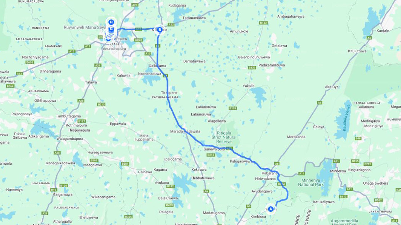 Sacred City of Anuradhapura from Sigiriya