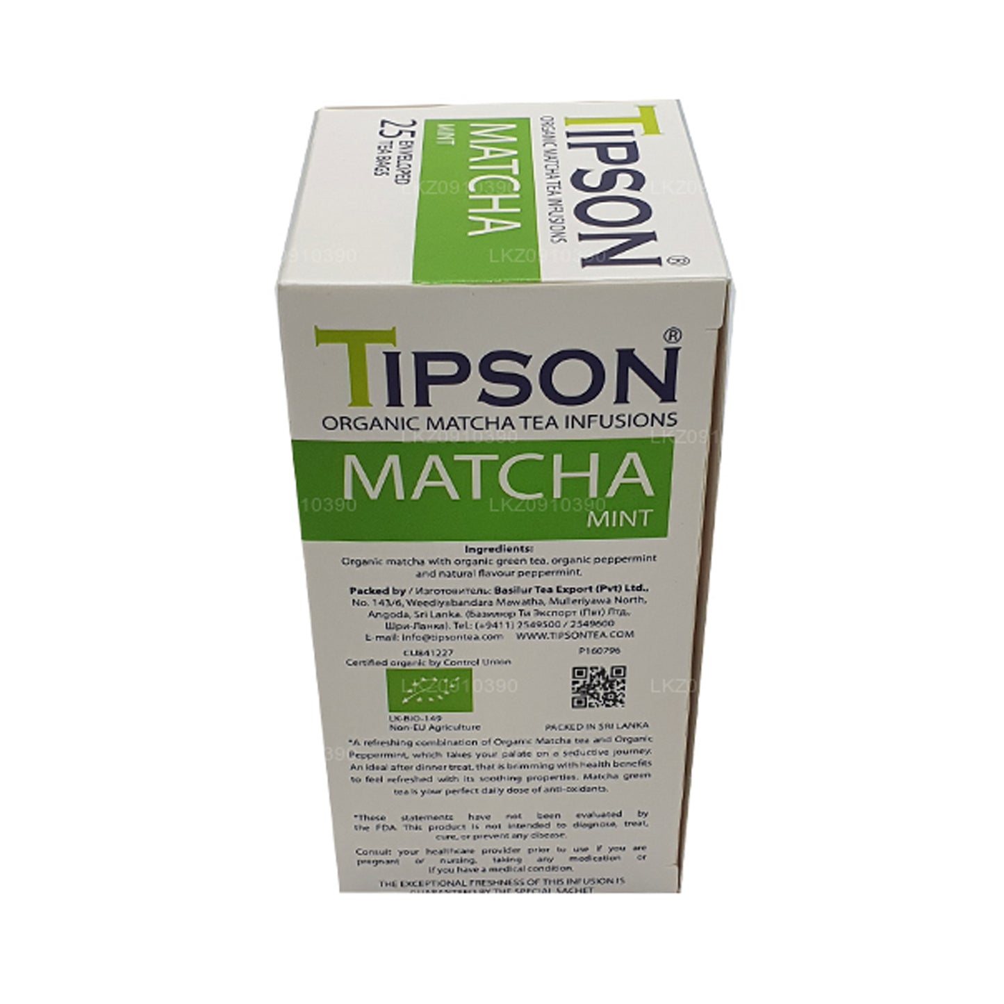 Tipson Organic Matcha Mint (37.5g) 25 Tea Bags