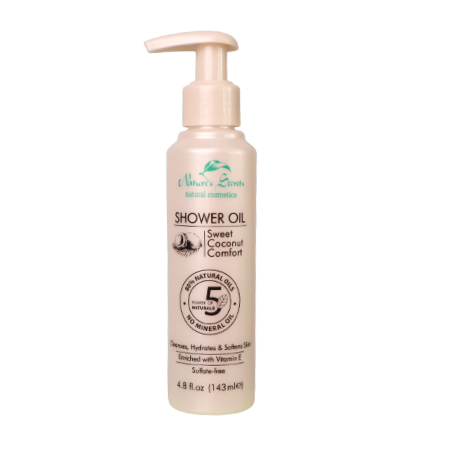 Nature's Secrets Shower Oil Sweet Coconut Comfort (143ml)