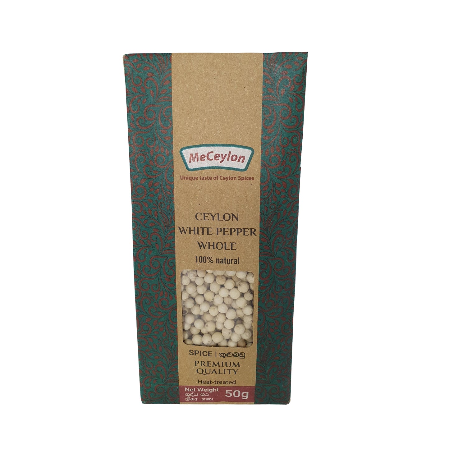 Me Ceylon Pepe bianco di Ceylon intero (50g)