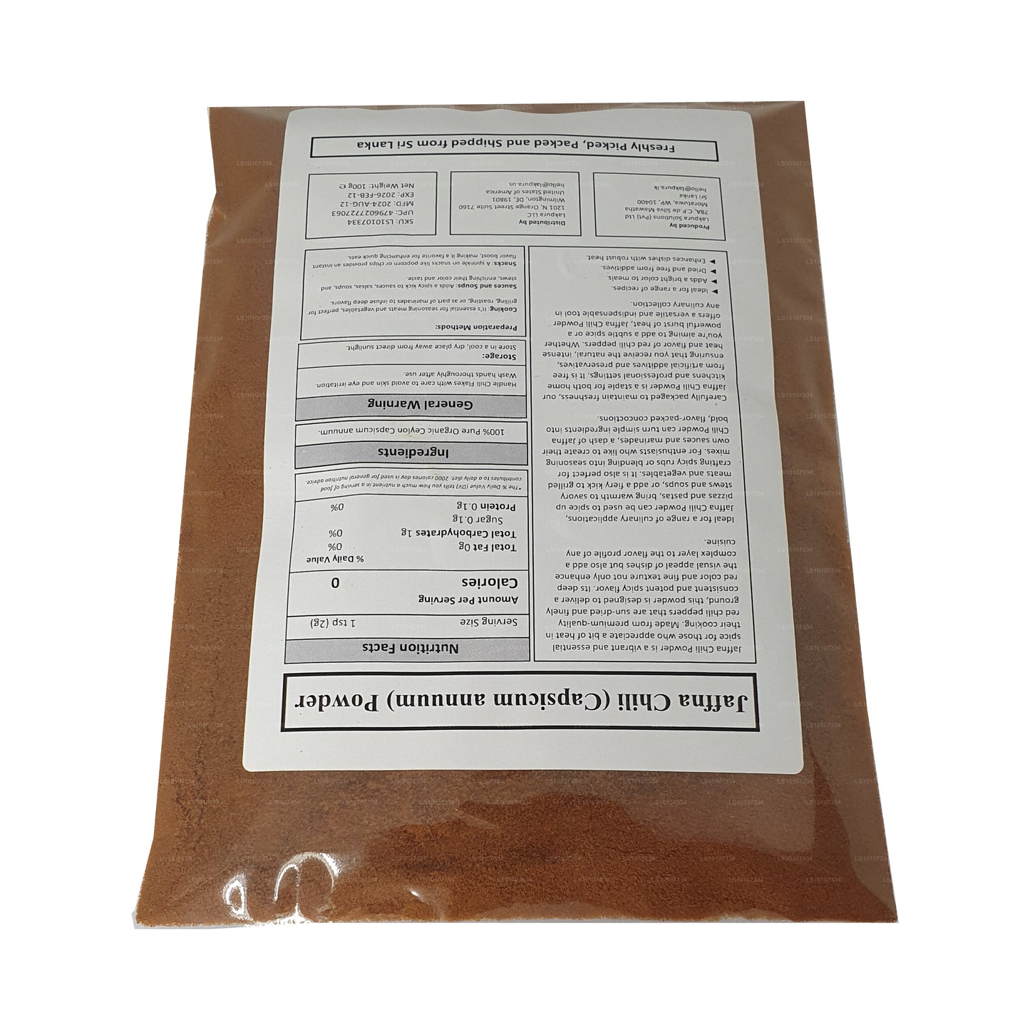 Lakpura Jaffna Chili Powder