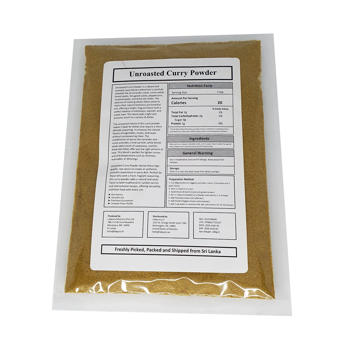 Lakpura® Curry Powder (Thuna Paha)