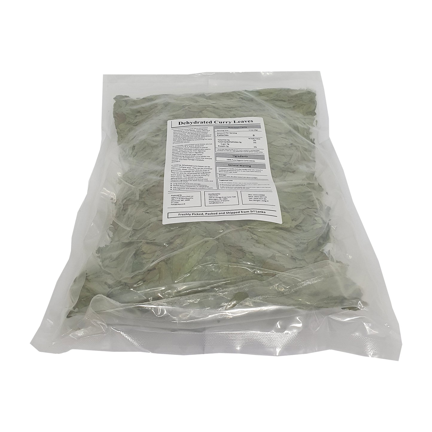 Foglie di curry disidratate Lakpura®