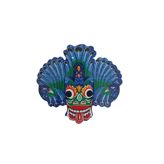 Magnete da frigorifero con maschera Lakpura® Mayura Raksha