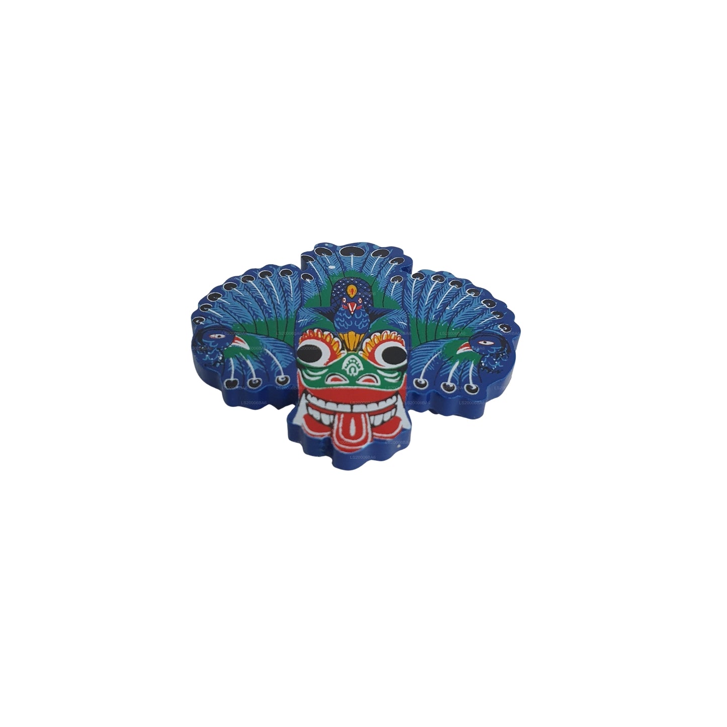 Magnete da frigorifero con maschera Lakpura® Mayura Raksha