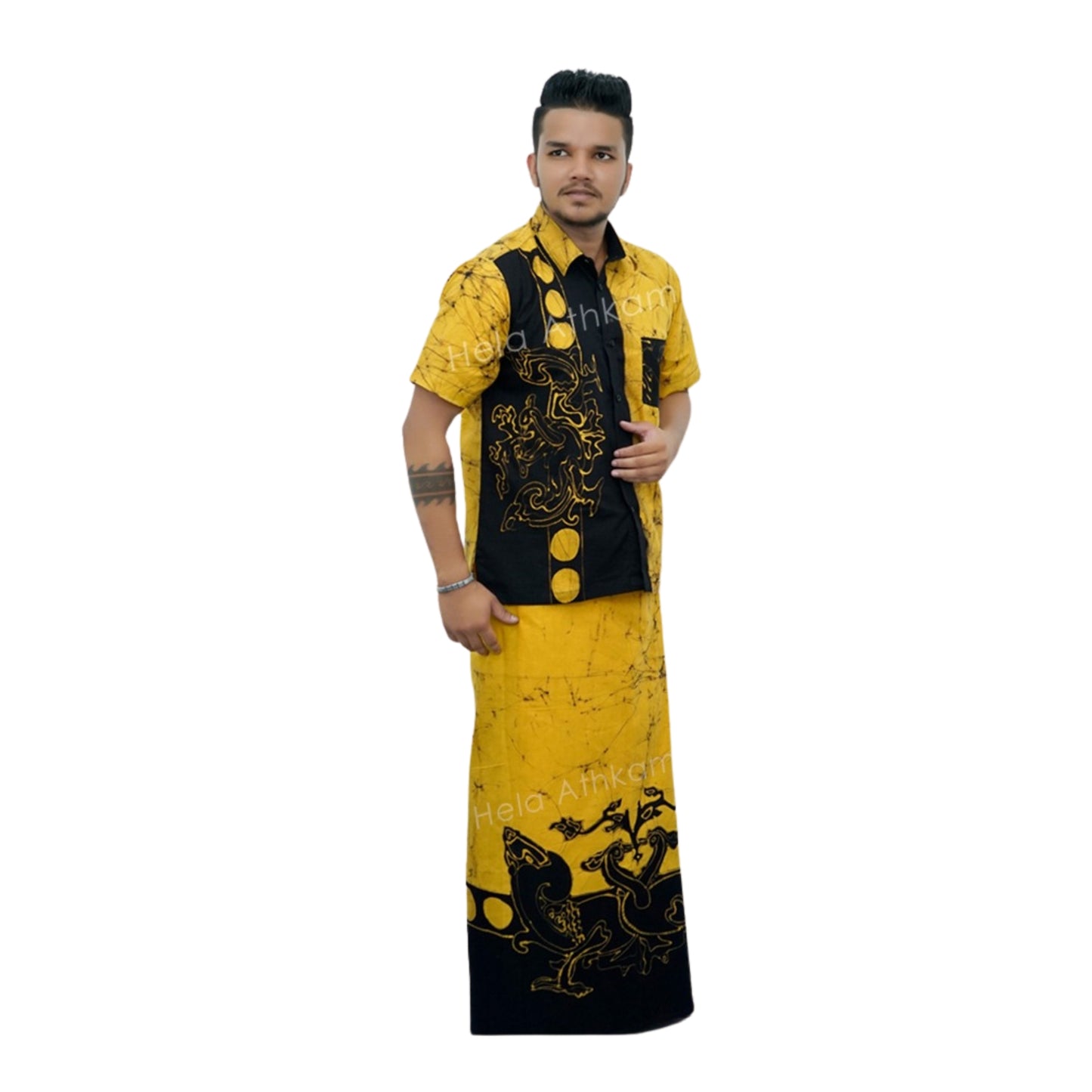Camicia e Sarong Batik Lakpura® (Design AB222)