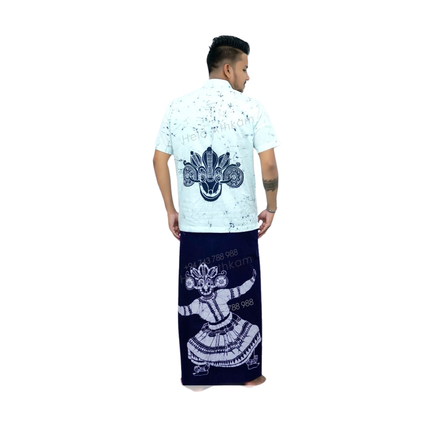 Camicia e Sarong Batik Lakpura® (Design AB222)