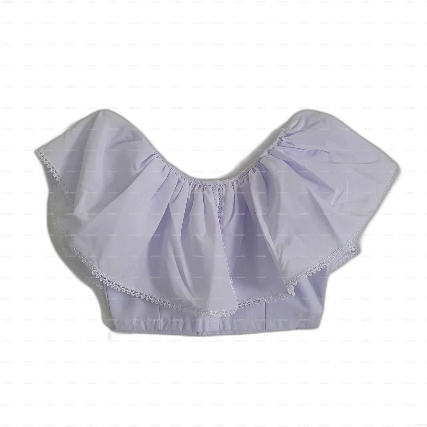 Lakpura® Lamasaree bianco per bambine (mezzo sari)