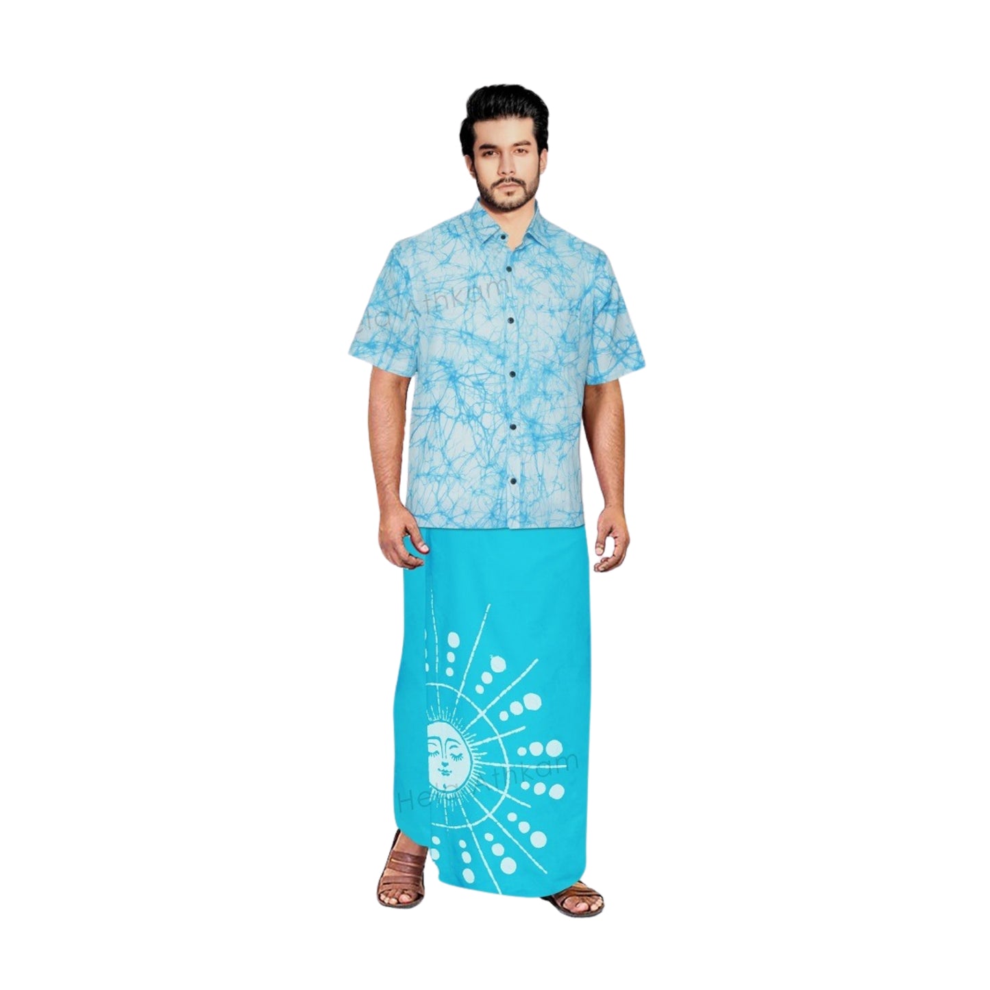 Camicia e Sarong Batik Lakpura® (Design AB222)