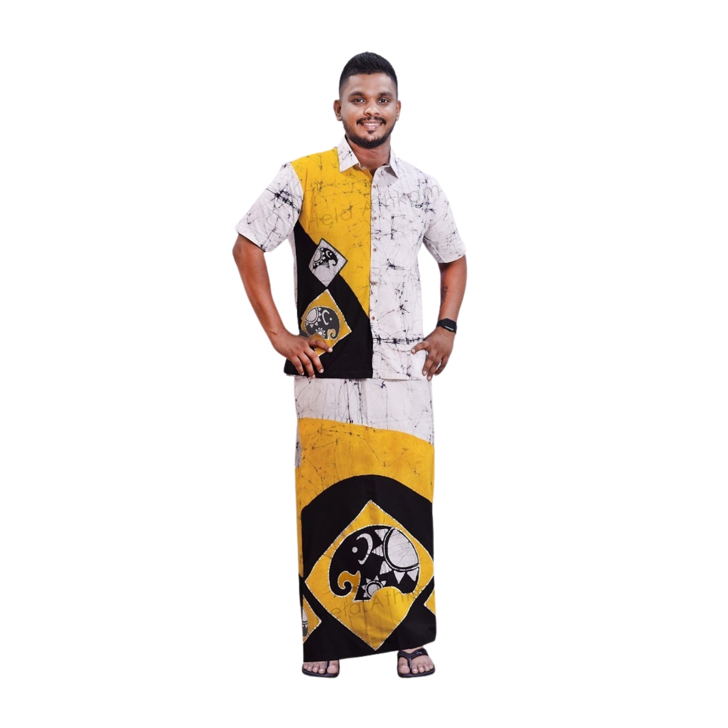 Camicia e Sarong Batik Lakpura® (Design AB222)