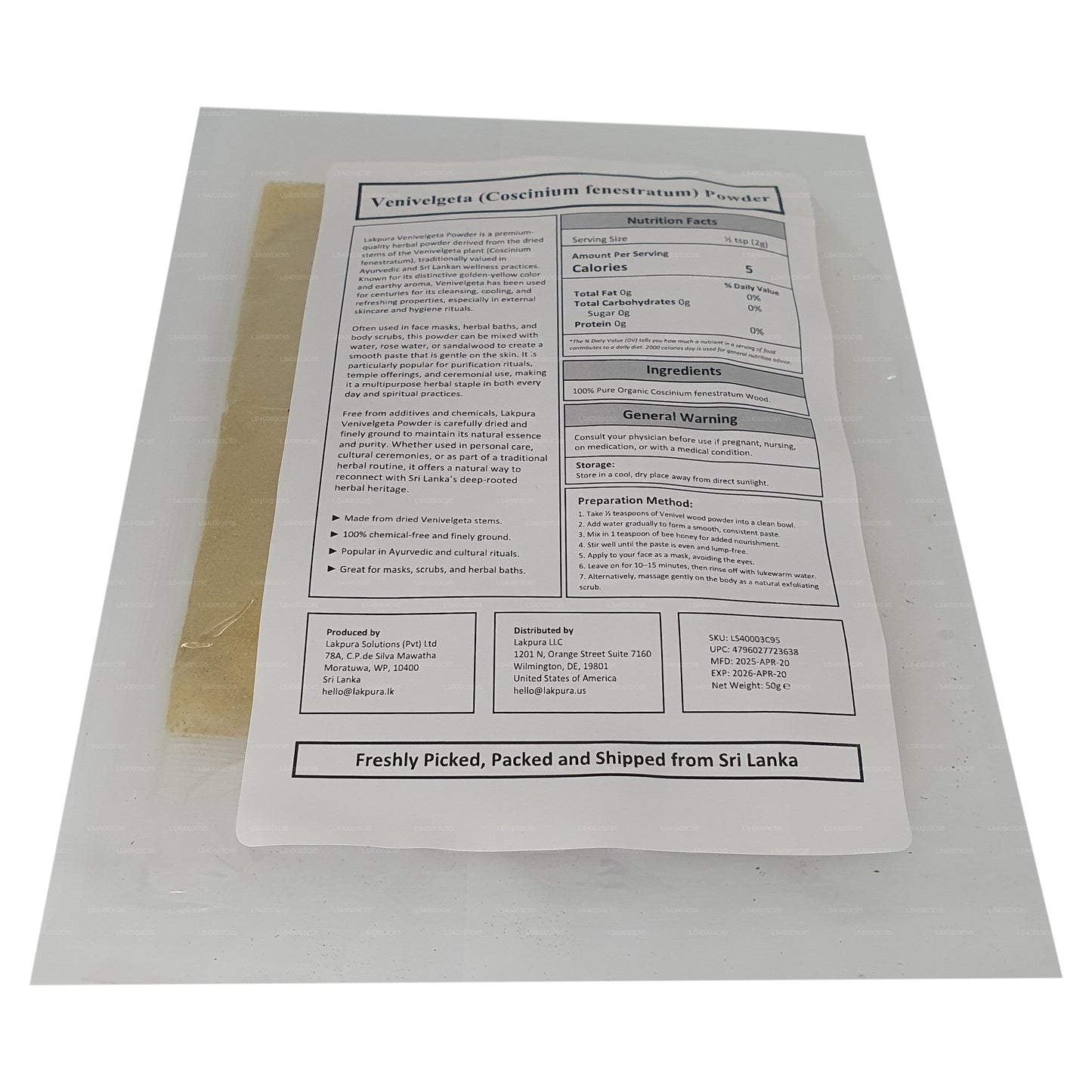 Lakpura Venivelgeta Powder