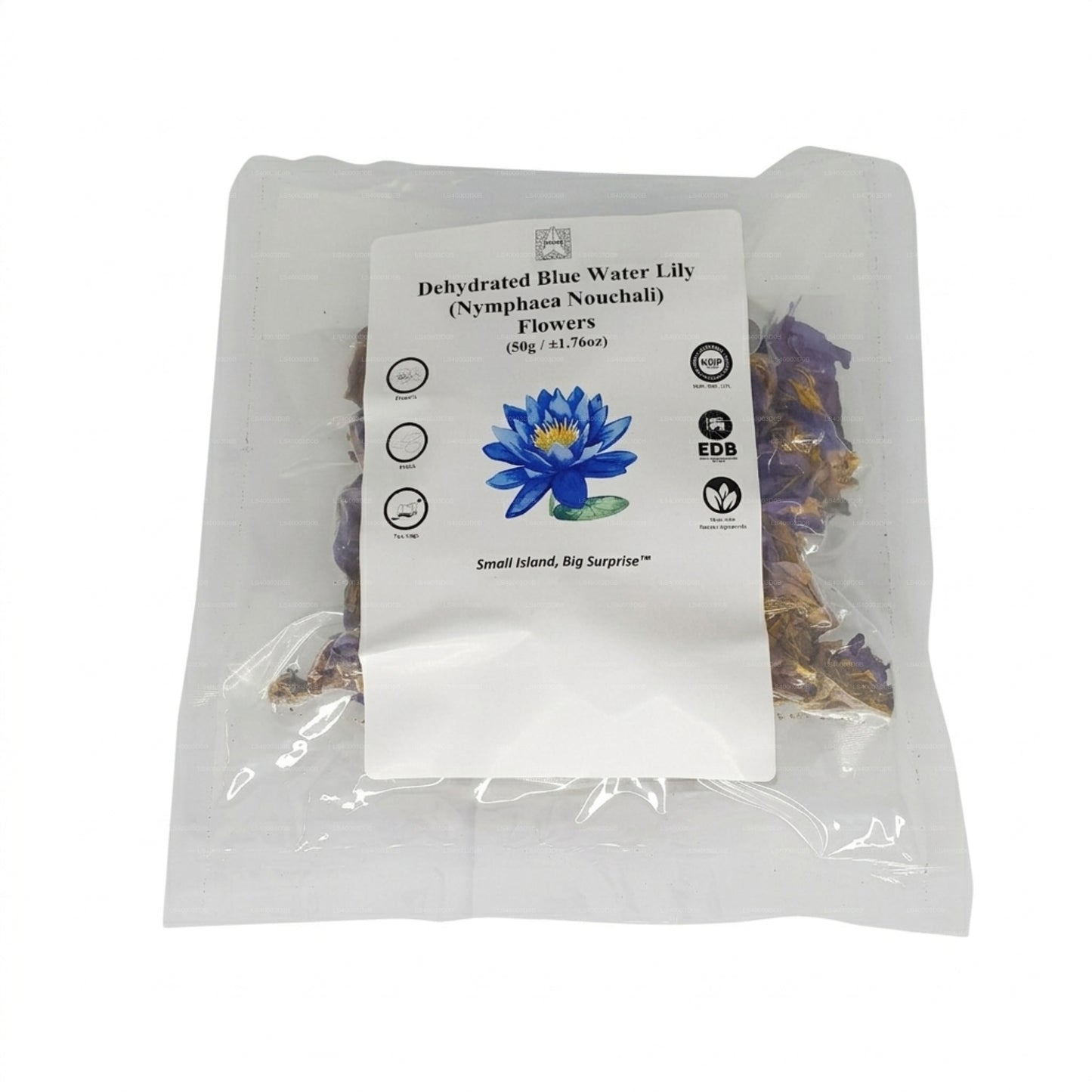 Fiori di ninfea blu disidratati Lakpura®