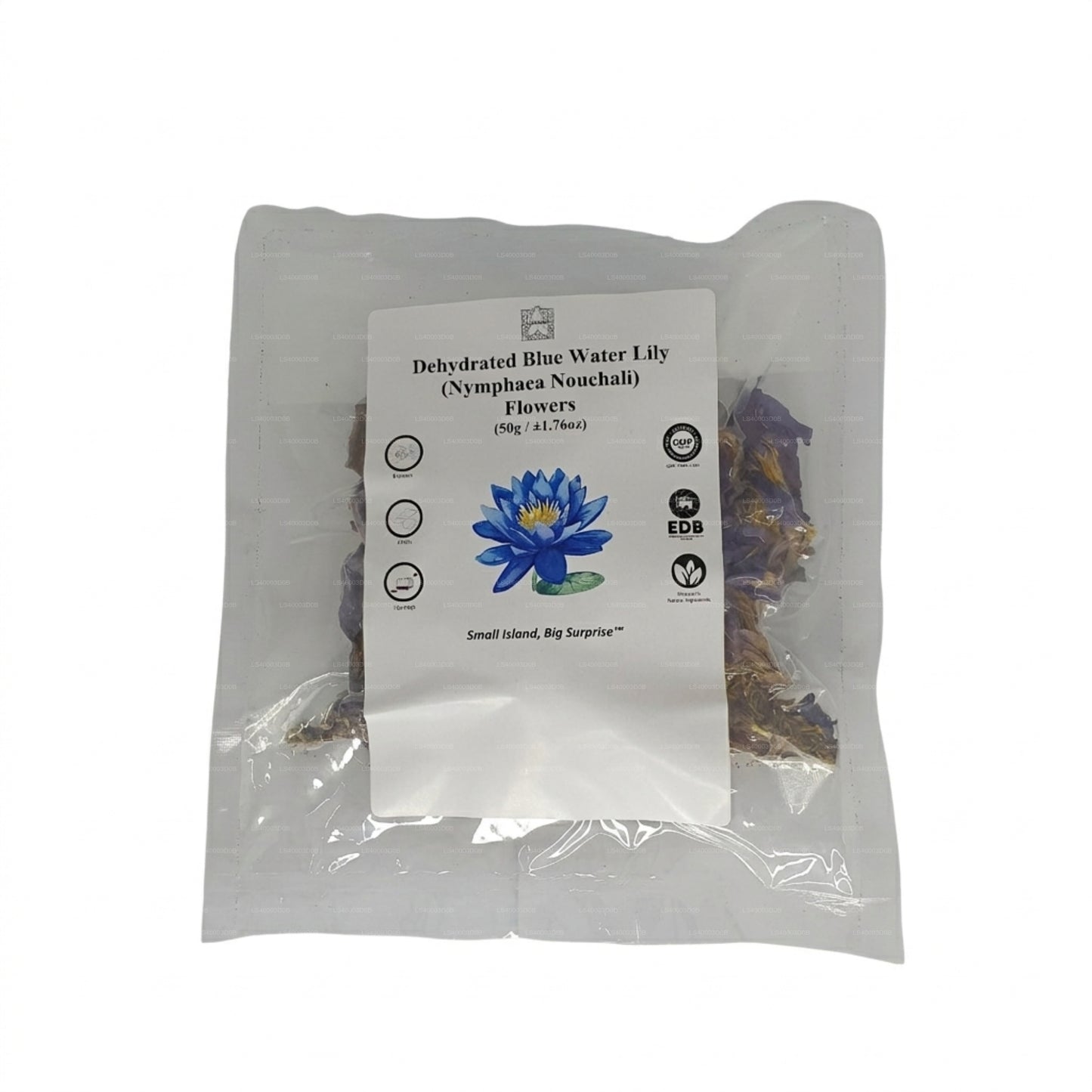 Fiori di ninfea blu disidratati Lakpura®
