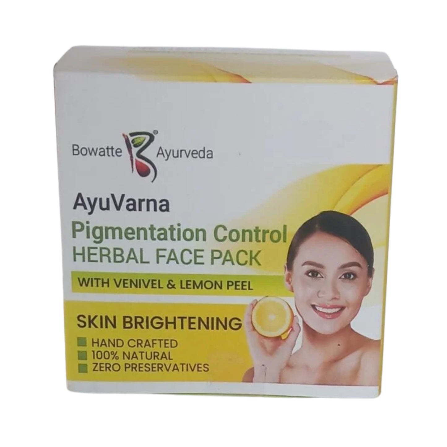 Maschera viso Bowatte Ayu Varna per il controllo delle macchie cutanee (35 g)