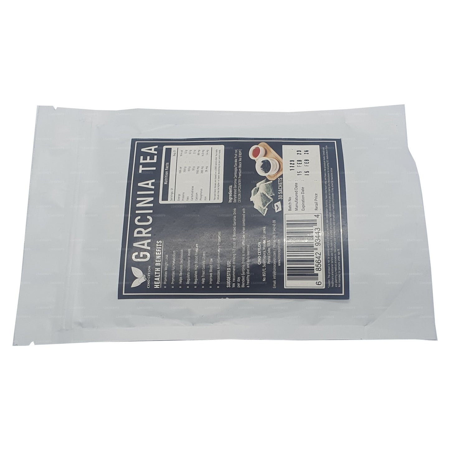 Tè Garcinia Cino Ceylon (30 bustine di tè)