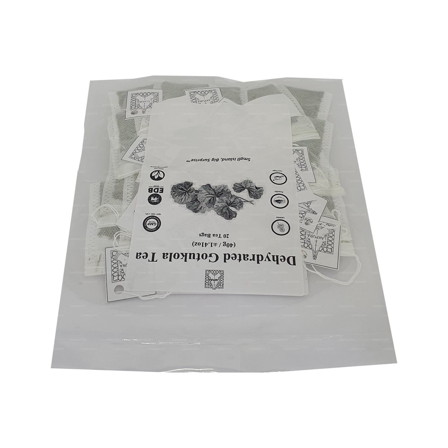 Bustine di tè Gotukola disidratato Lakpura (40 g) 20 bustine di tè