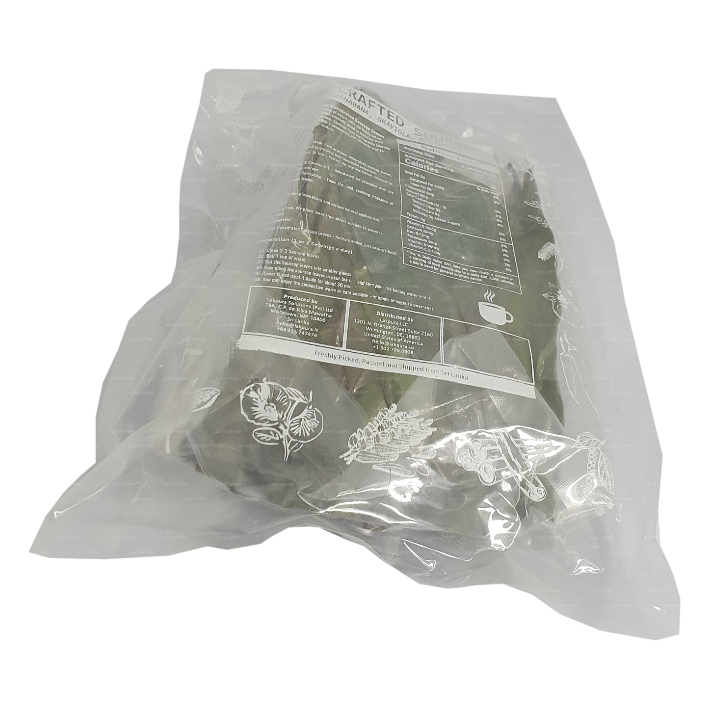 Foglie disidratate di Graviola selvatica Lakpura® (Guanabana, Graviola, Guyabano) intere