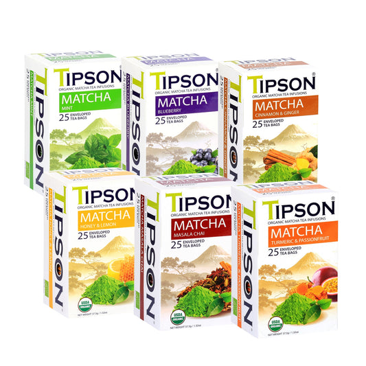 Tipson Organic Matcha Bundle - 6 Pack (225g)
