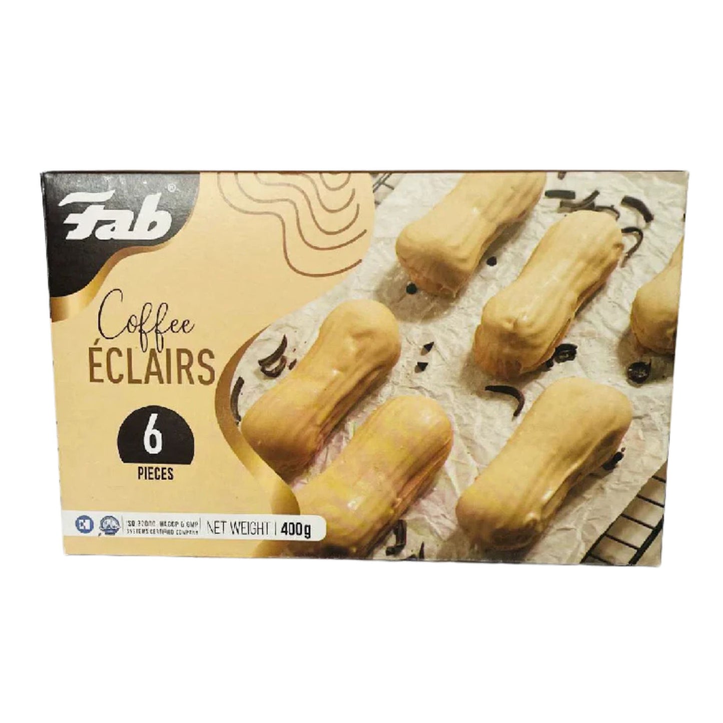 Fab Coffee Eclairs (400g) 6 Pieces