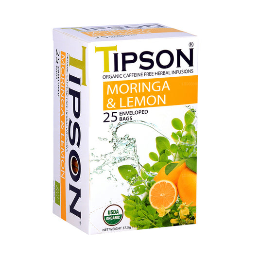 Tipson Tea Organic Moringa & Lemon (37.5g)