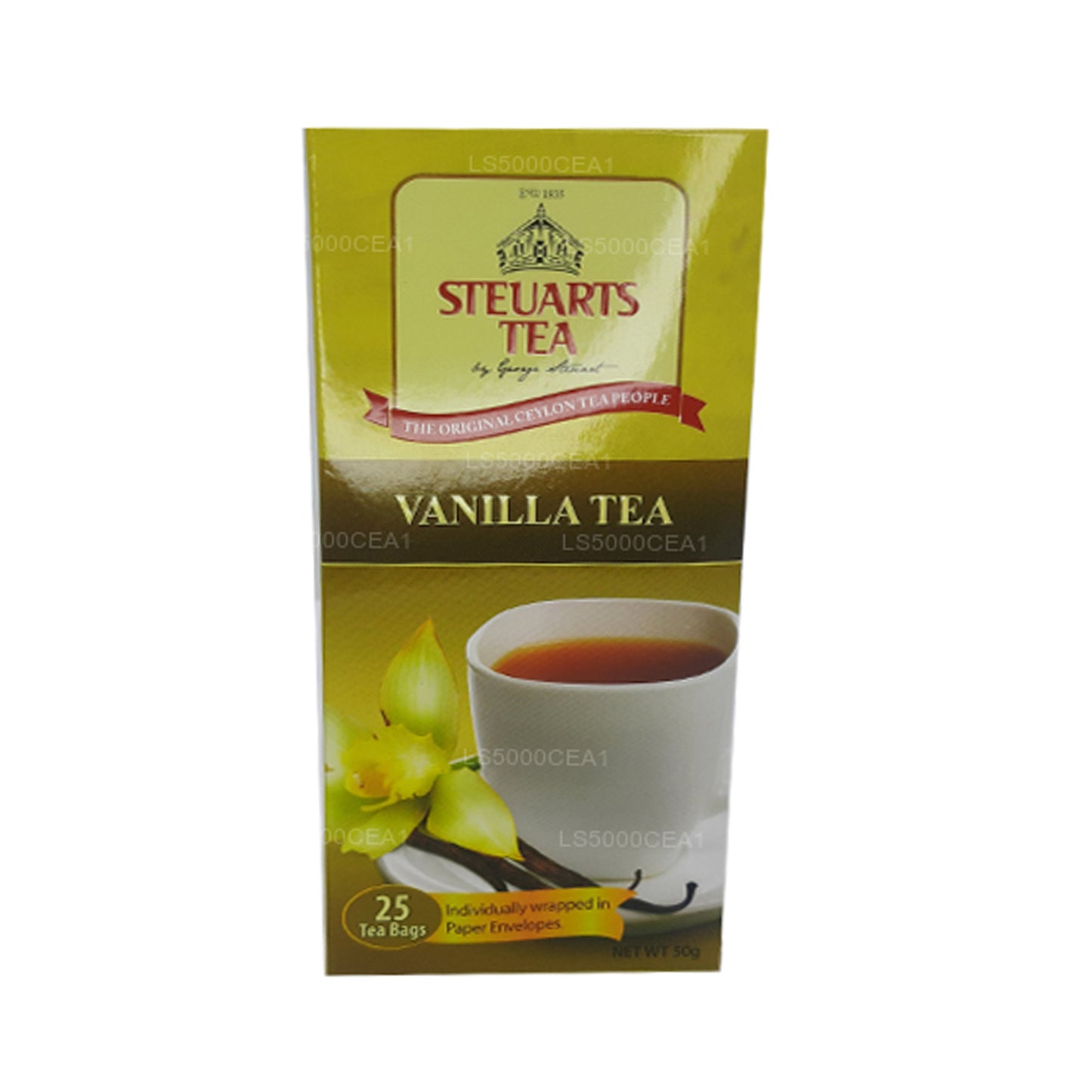 George Steuarts Vanilla Tea (50g) 25 Tea Bags
