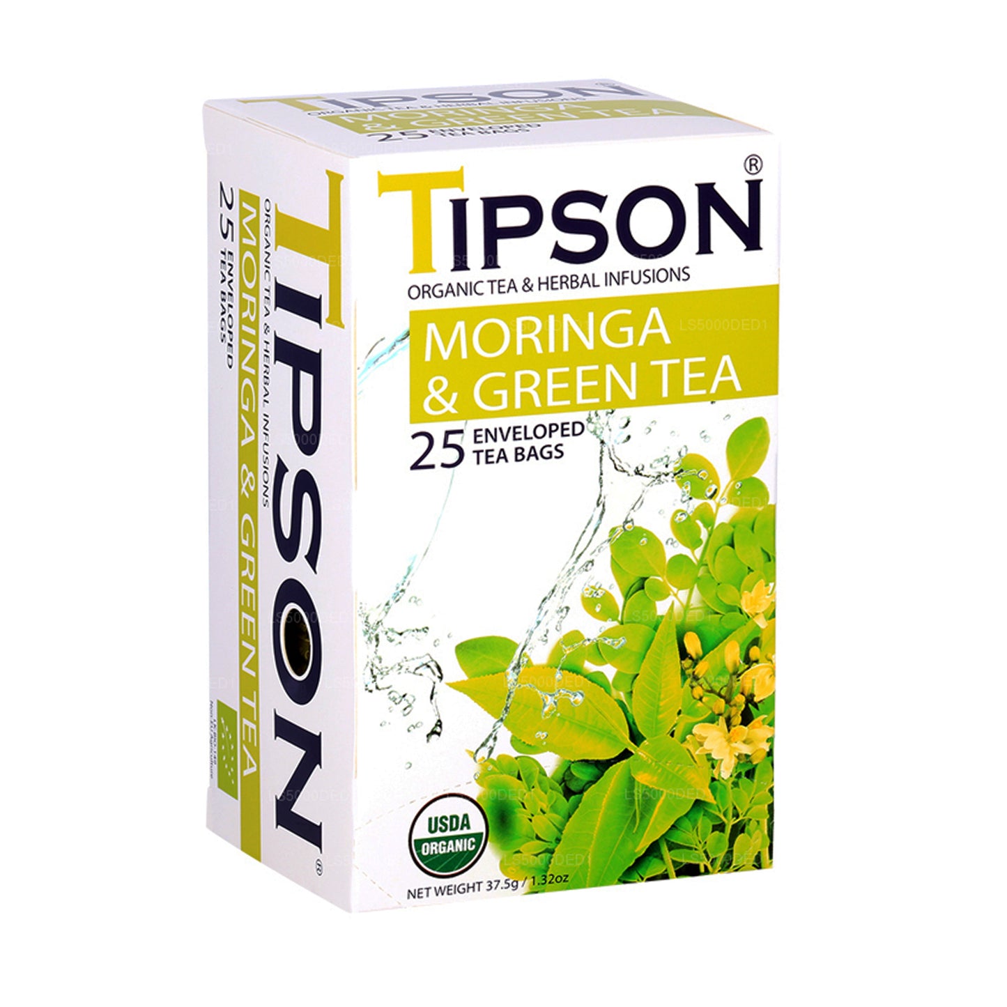 Tipson Tea Organic Moringa & Green Tea (37.5g)