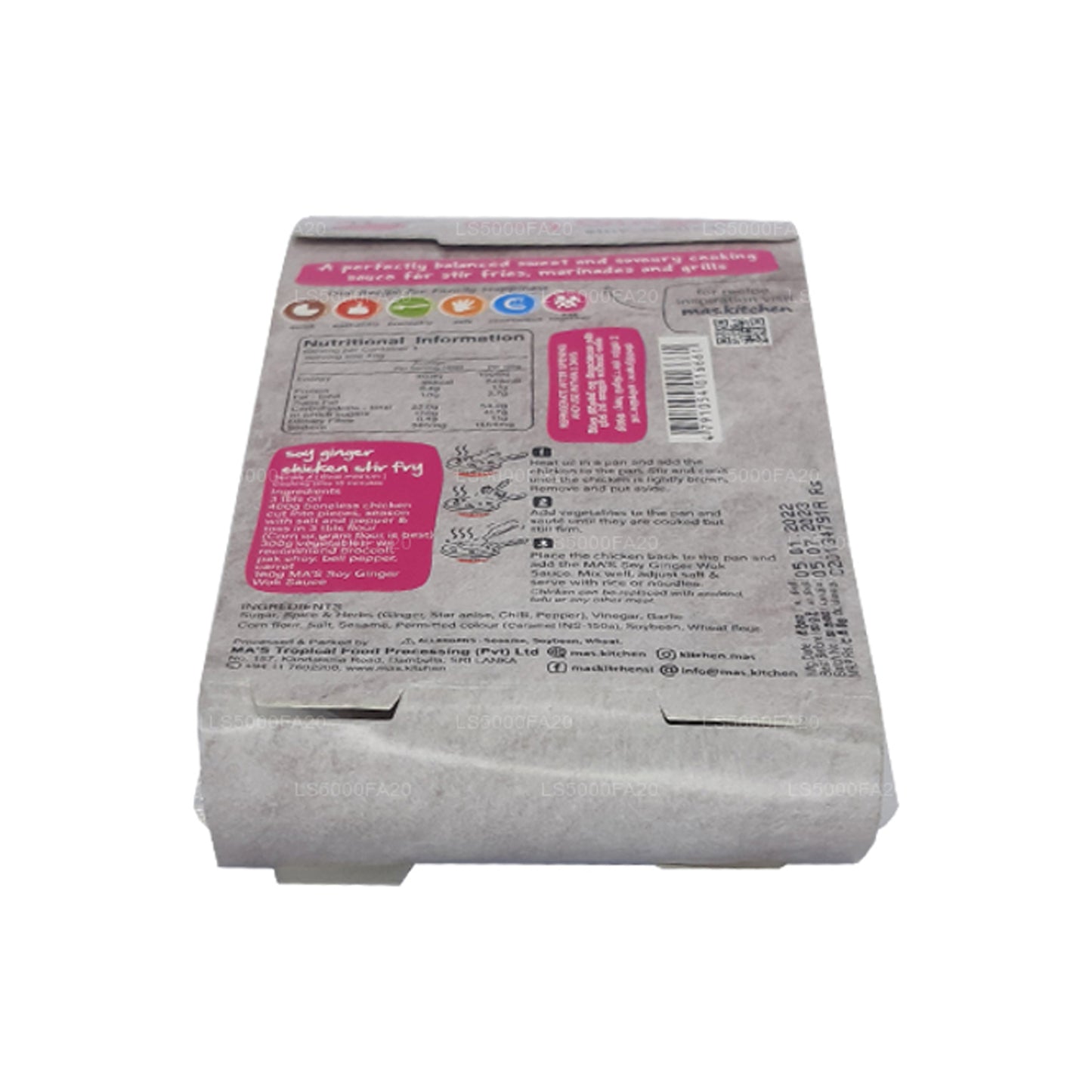 MA's Kitchen Soy Ginger Wok Sauce (160g)