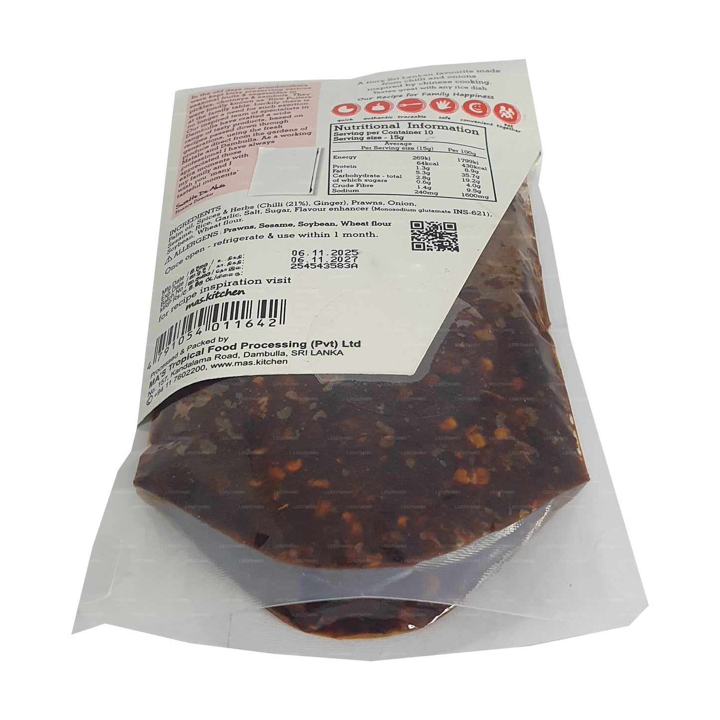 Pasta cinese al peperoncino MA's Kitchen (150g)