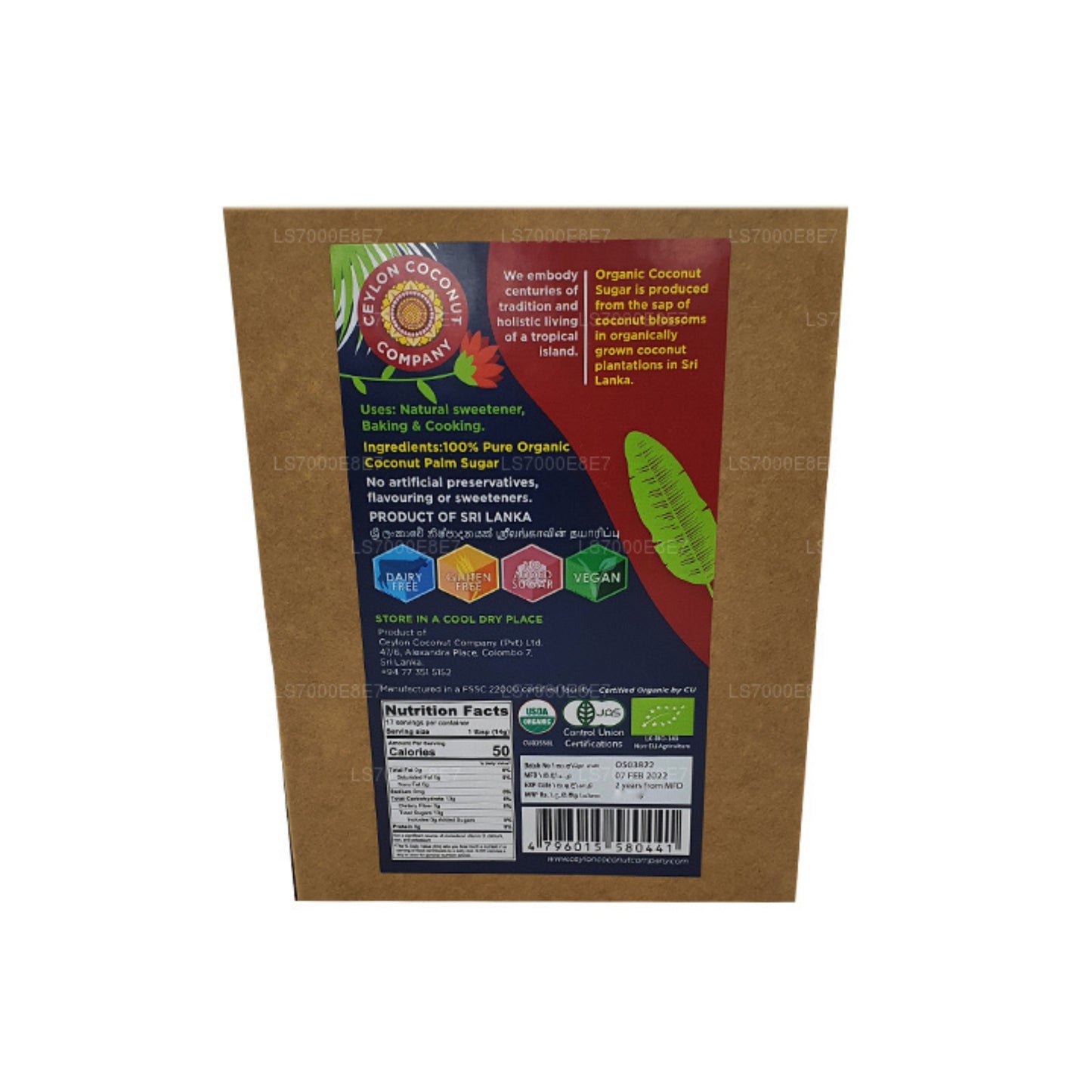 Ceylon Coconut Company Coconut Palm Sugar (250g)