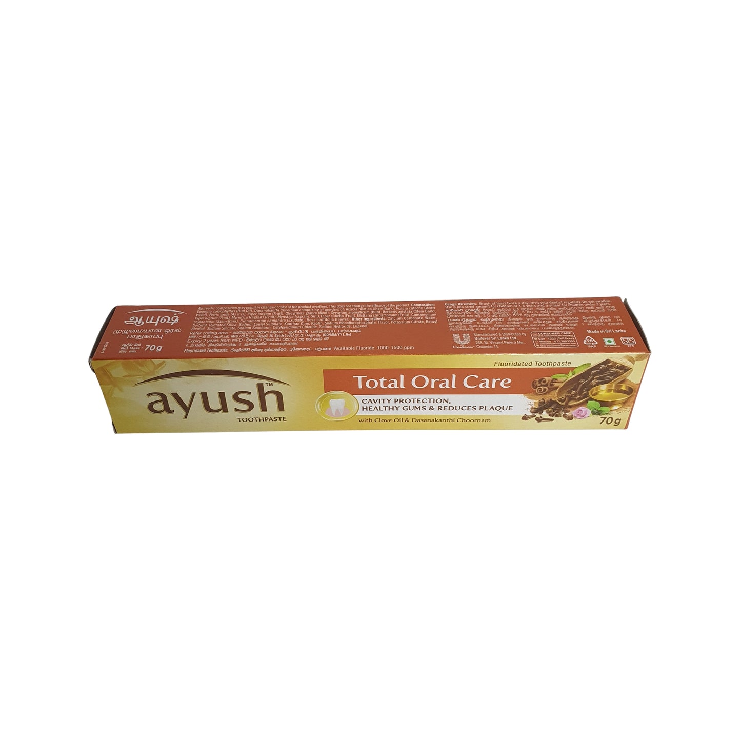 Ayush Anti Cavity Olio di chiodi di garofano Dentifricio