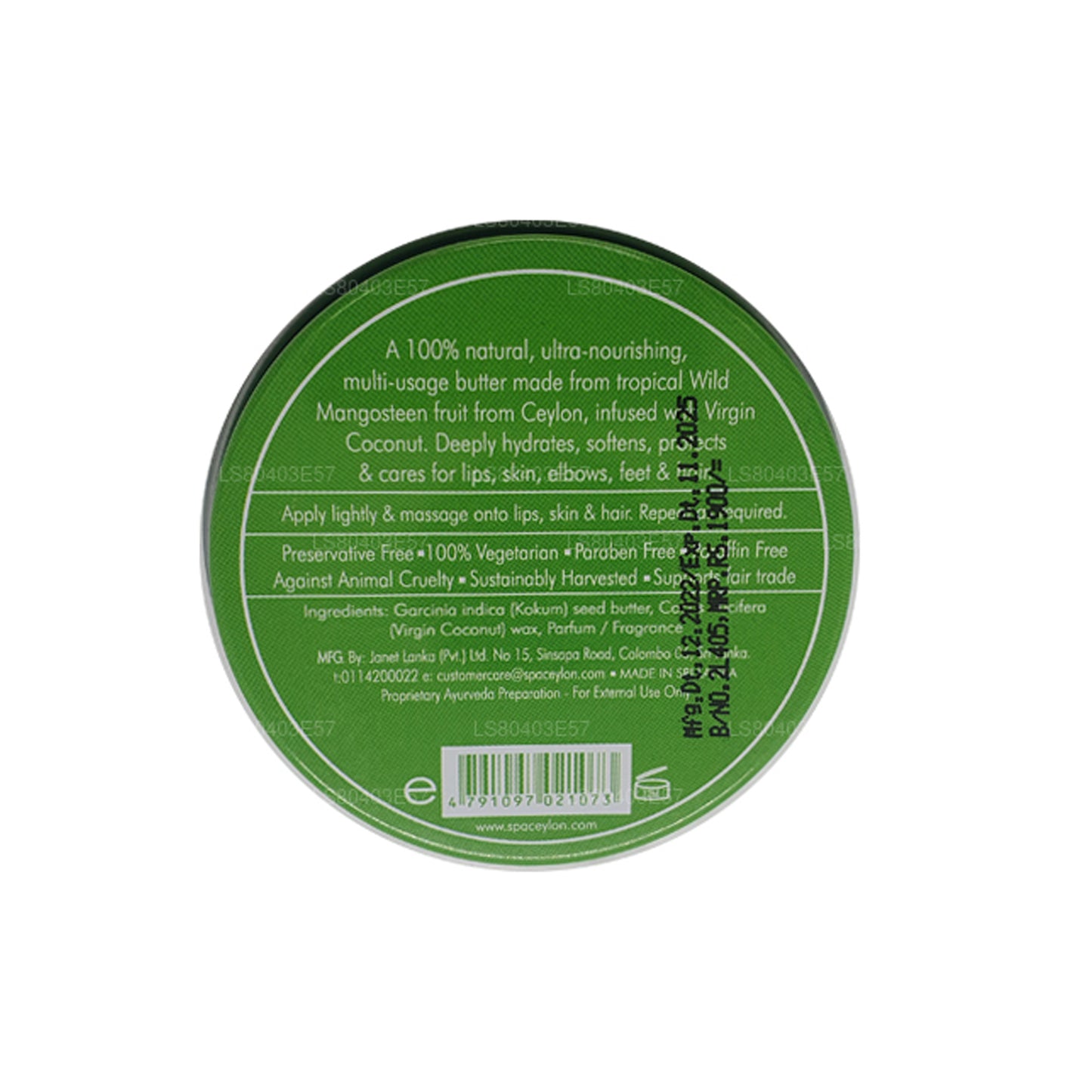 Spa Ceylon Wild Mangosteen Natural Butter (25g)