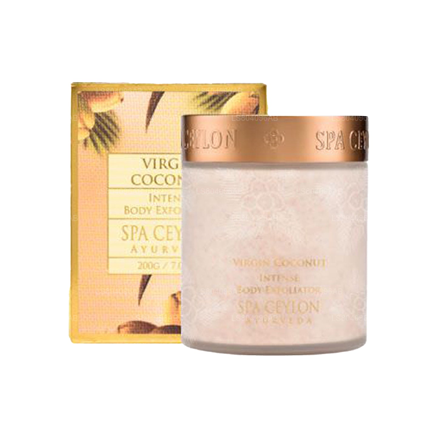 Esfoliante per il corpo intenso al cocco vergine di Ceylon Spa (200g)